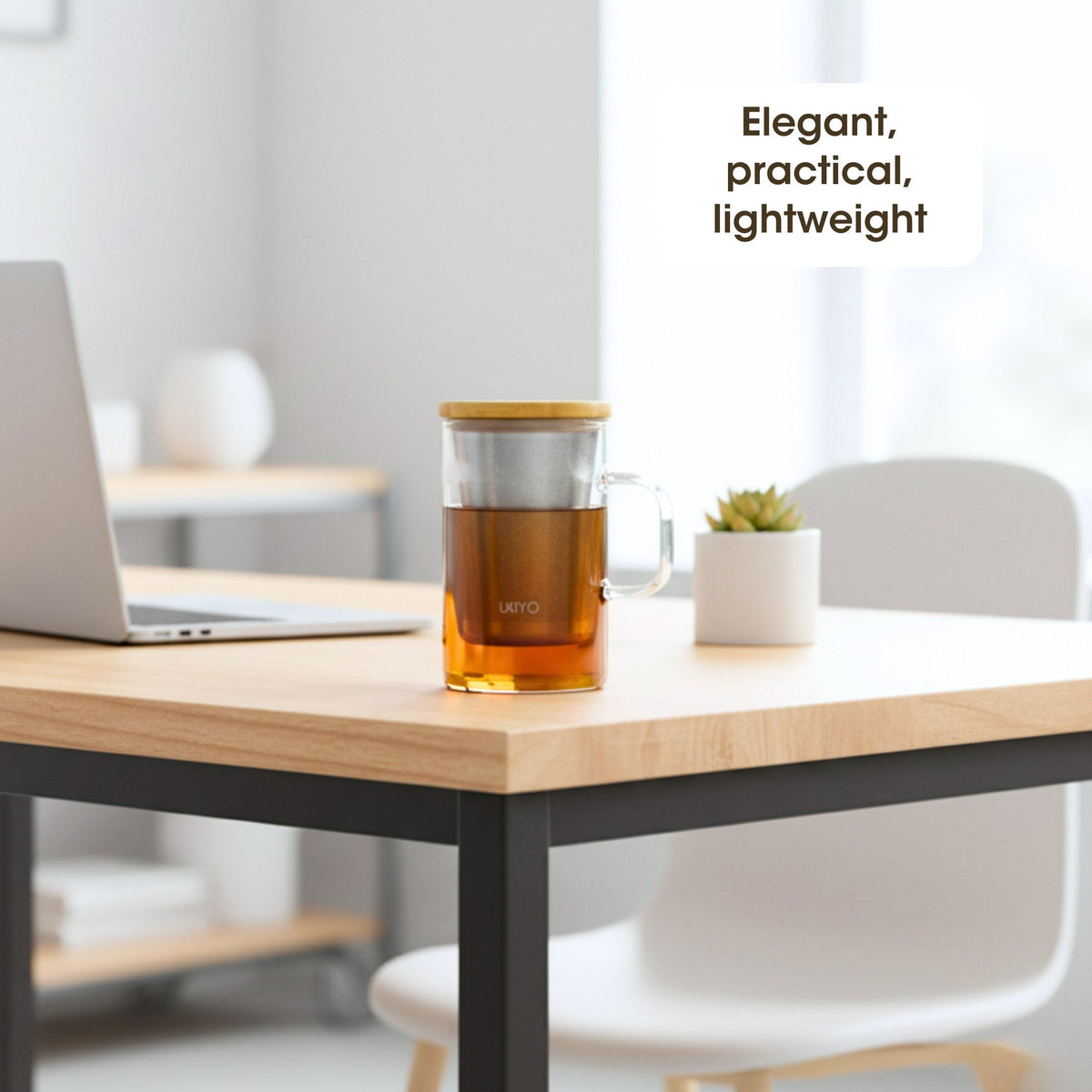 Ukiyo Wood - Glass & Stainless Steel Tea Infuser