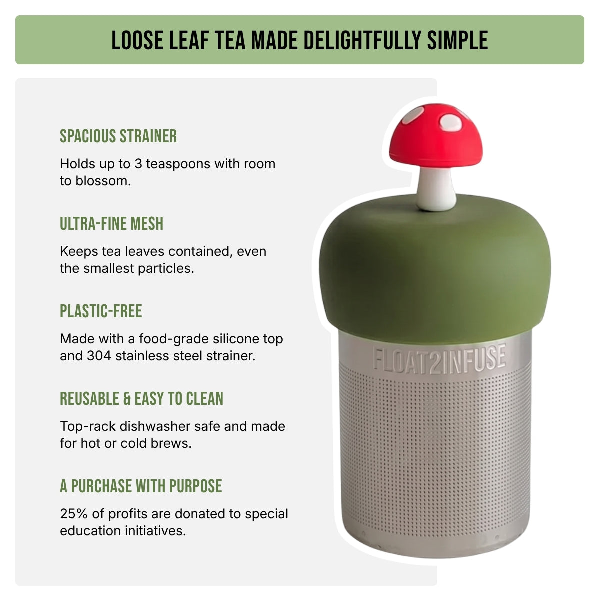 Floating Otter Tea Infuser - Cute Animal Tea Infuser for Loose Leaf Tea