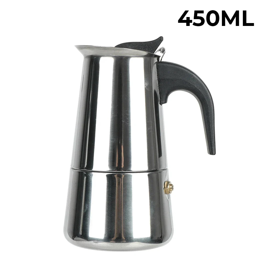 New 50ml-600ml Moka Pot Aluminum Household Electric Burner Stove Top Espresso Percolator Coffee Maker Coffee Extraction Pot